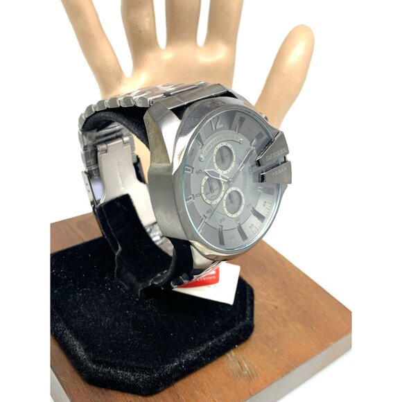 Diesel Men's Watch DZ4282 Quartz Chronograph Gray Dial Gunmetal Steel 52mm - Picture 13 of 13